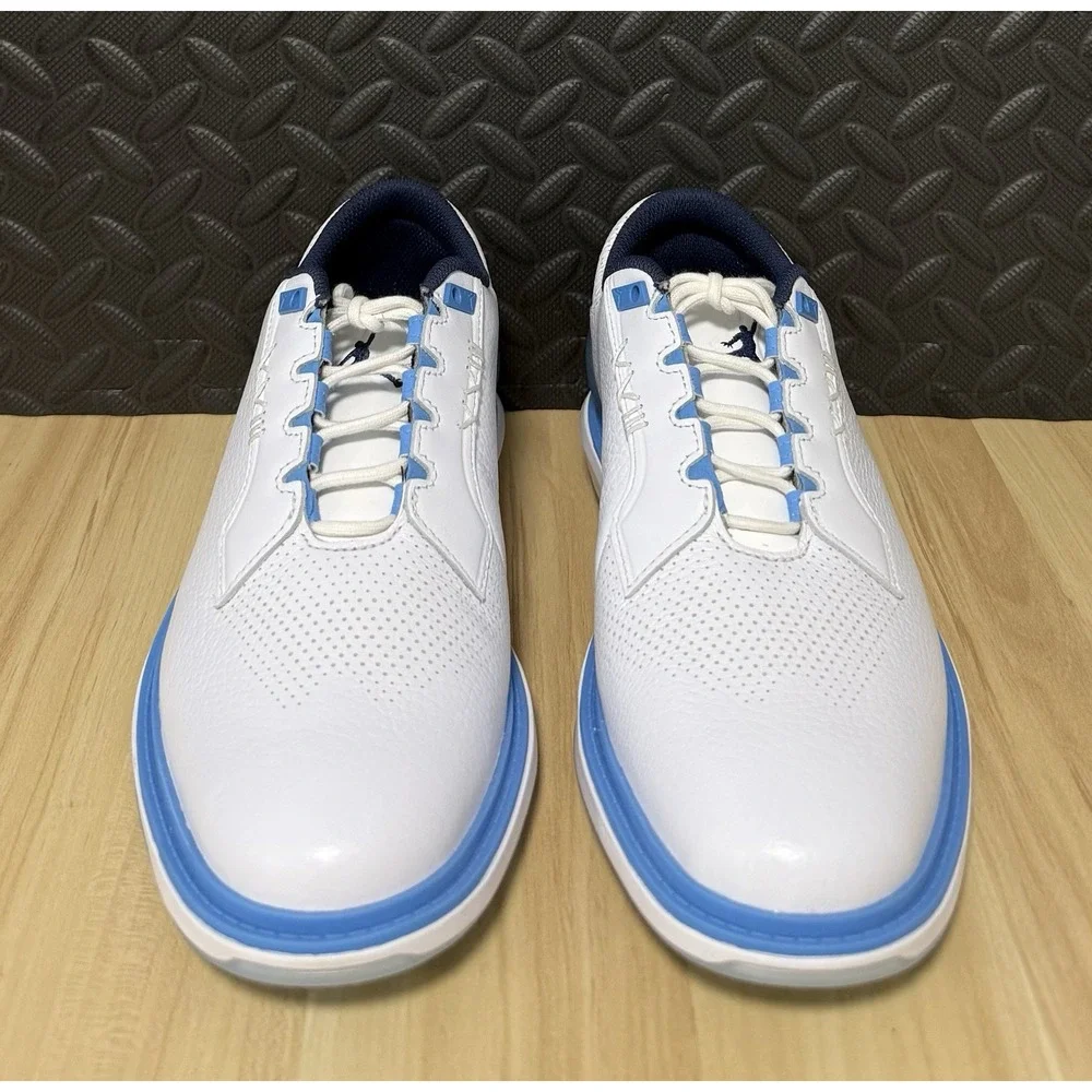 Jordan ADG 5 Golf Shoes UNC FQ6642-104 White University Blue Mens Size 7.5 NEW